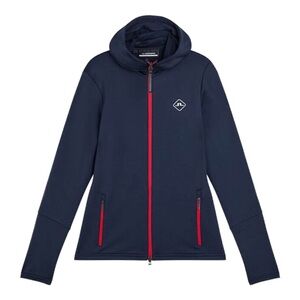 J.Lindeberg Women's Navy Aeriel Hooded Jacket